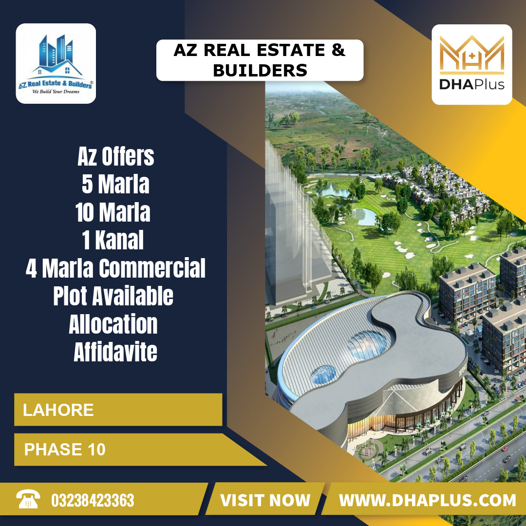 5 Marla Residential Plot for Sale in Phase 10, Lahore - (DP-40935)