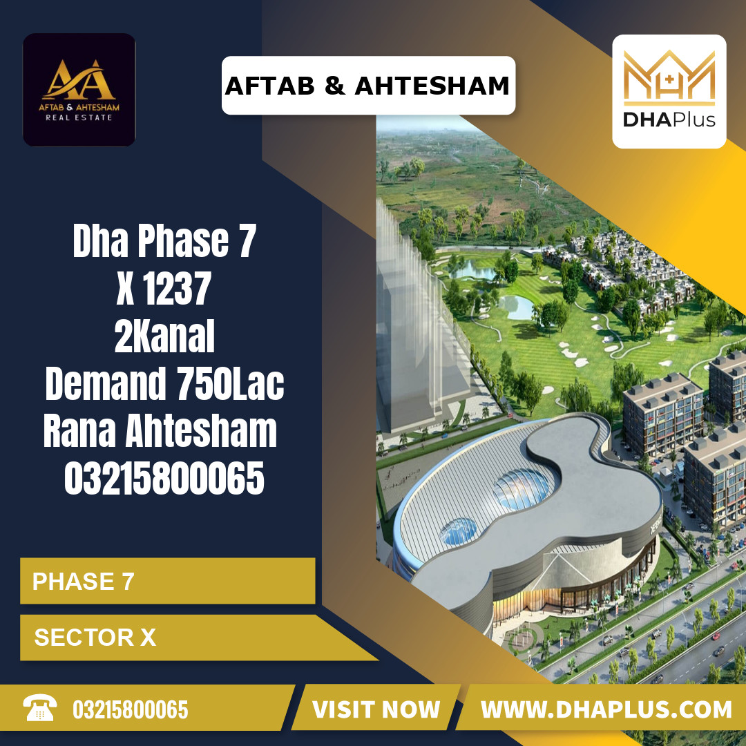 2 Kanal Residential Plot for Sale in Sector X -  Phase 7, Lahore - (DP-40984)