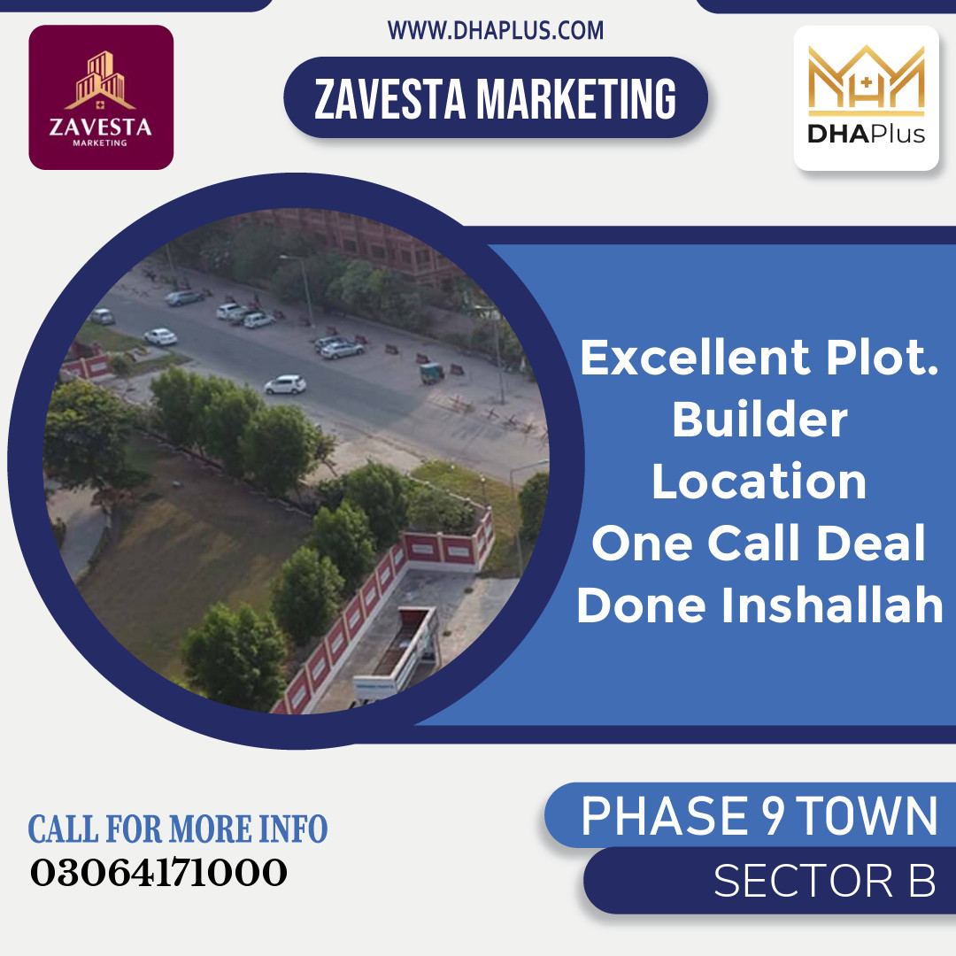 5 Marla Residential Plot for Sale in Sector B -  Phase 9 Town, Lahore - (DP-41018)