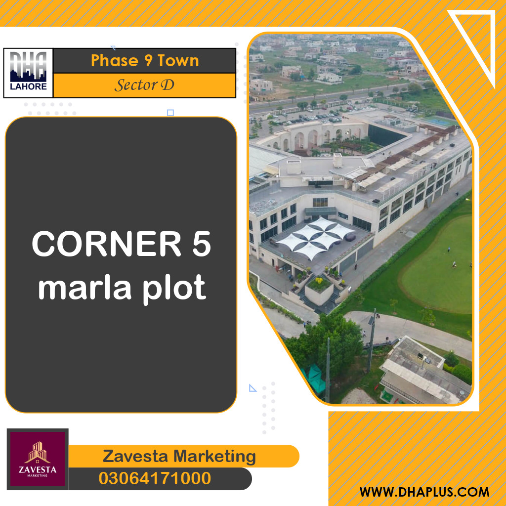 5 Marla Residential Plot for Sale in Sector D -  Phase 9 Town, Lahore - (DP-41019)