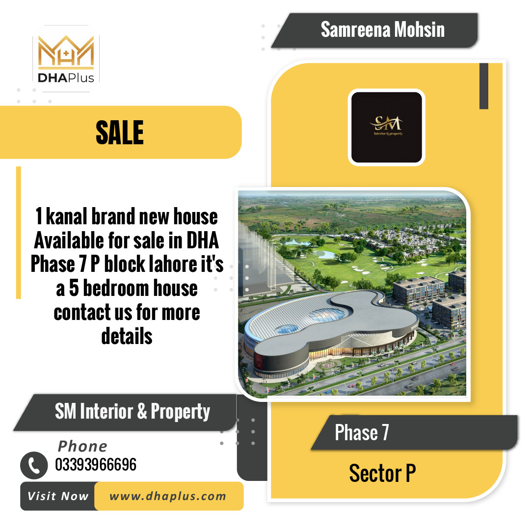 1 Kanal Residential House for Sale in Sector P -  Phase 7, Lahore - (DP-41024)
