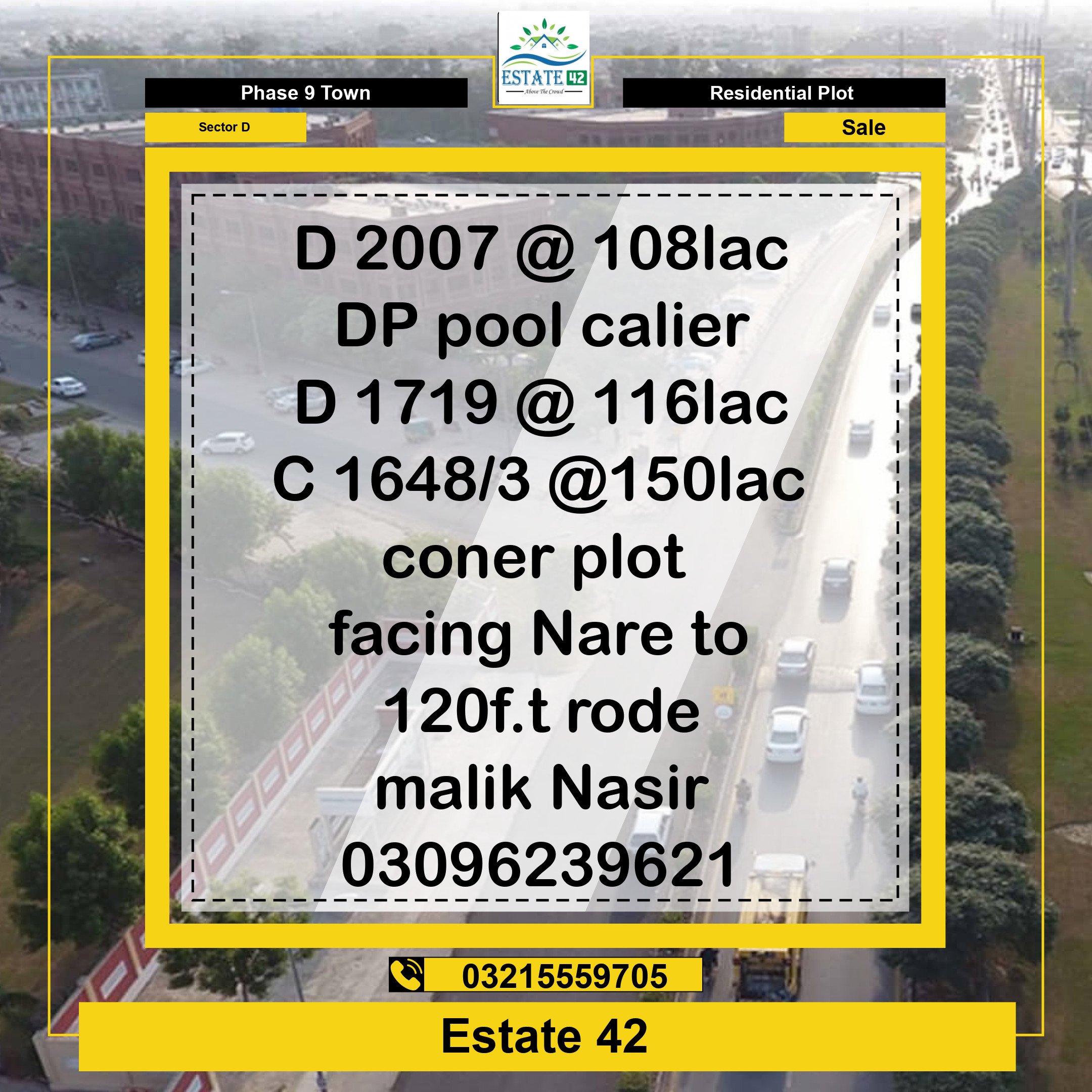 5 Marla Residential Plot for Sale in Sector D -  Phase 9 Town, Lahore - (DP-41035)