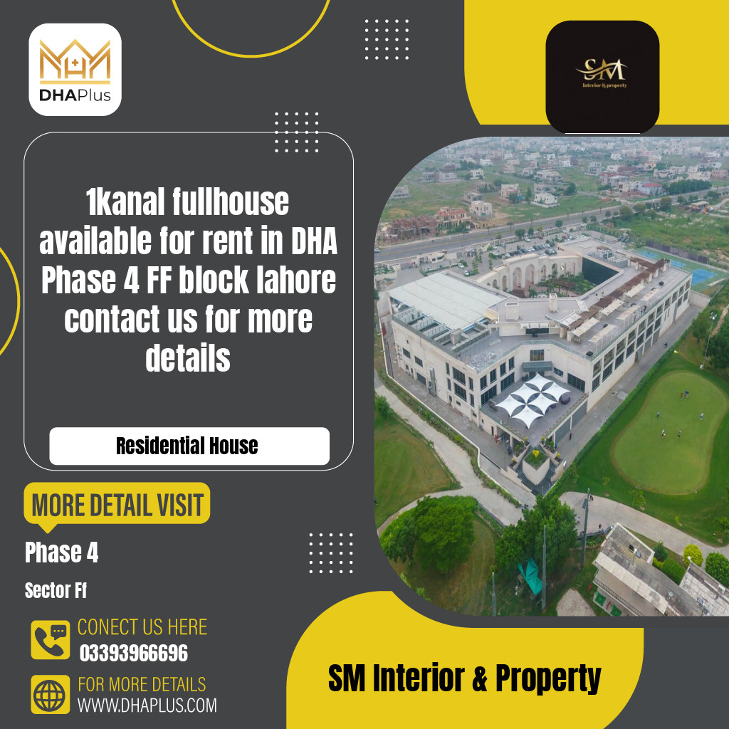 1 Kanal Residential House for Rent in Sector FF -  Phase 4, Lahore - (DP-41057)