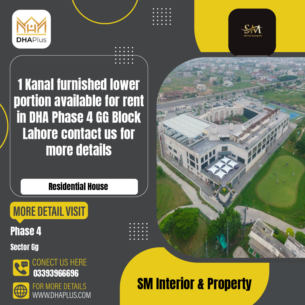 1 Kanal Residential House for Rent in Sector GG -  Phase 4, Lahore - (DP-41059)