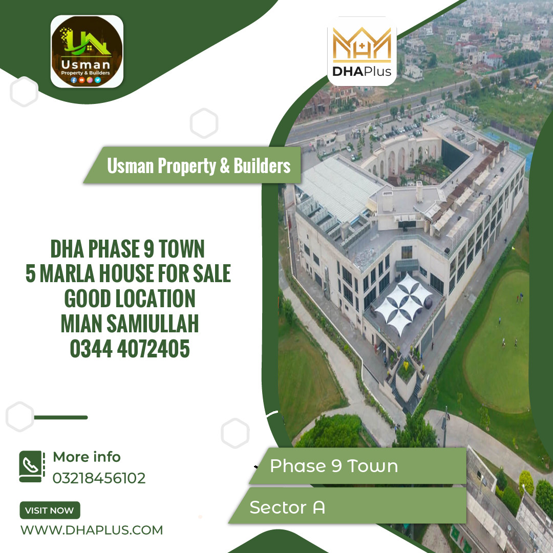 5 Marla Residential House for Sale in Sector A -  Phase 9 Town, Lahore - (DP-41079)