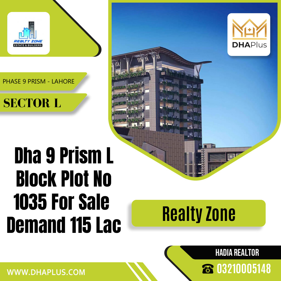 10 Marla Residential Plot for Sale in Sector L -  Phase 9 Prism, Lahore - (DP-41093)