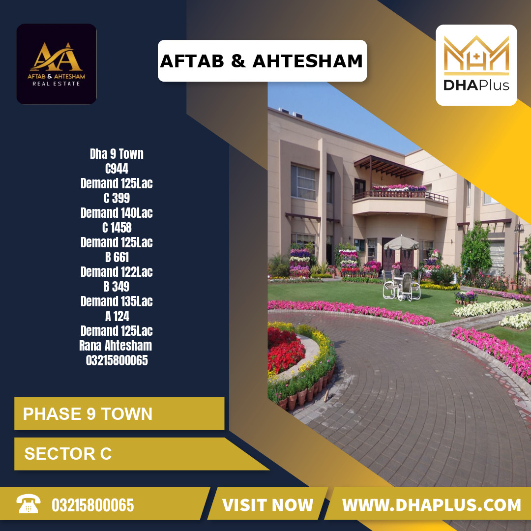 5 Marla Residential Plot for Sale in Sector C -  Phase 9 Town, Lahore - (DP-41108)