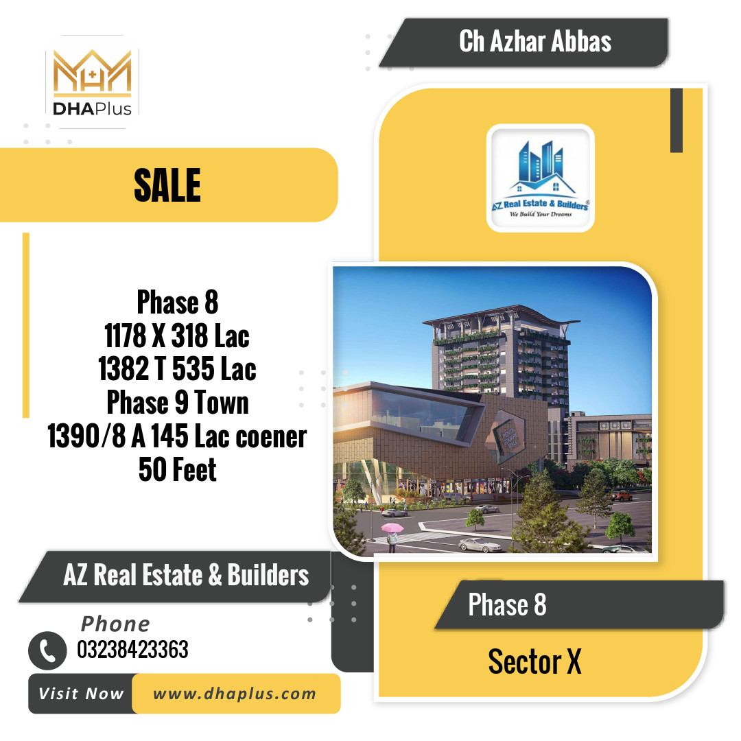 1 Kanal Residential Plot for Sale in Sector X -  Phase 8, Lahore - (DP-41124)