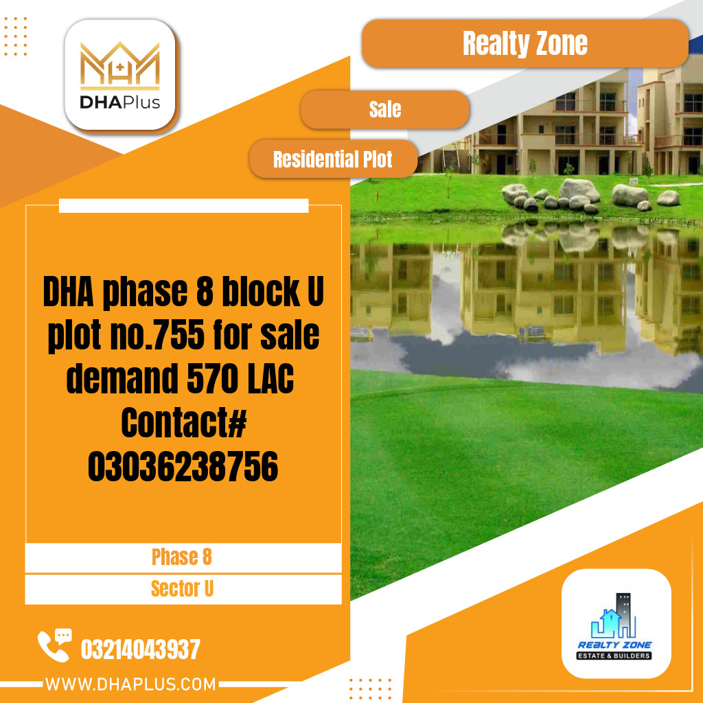 1 Kanal Residential Plot for Sale in Sector U -  Phase 8, Lahore - (DP-41142)