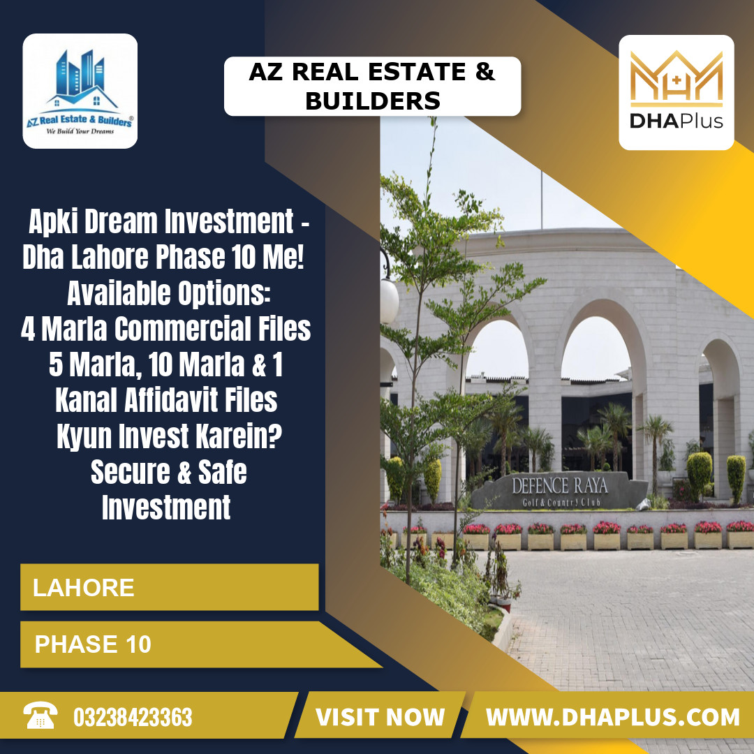 4 Marla Commercial Plot for Sale in Phase 10, Lahore - (DP-41171)