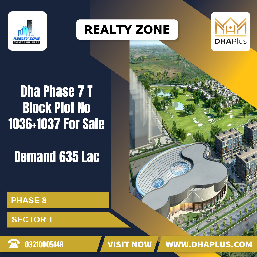 1 Kanal Residential Plot for Sale in Sector T -  Phase 8, Lahore - (DP-41227)