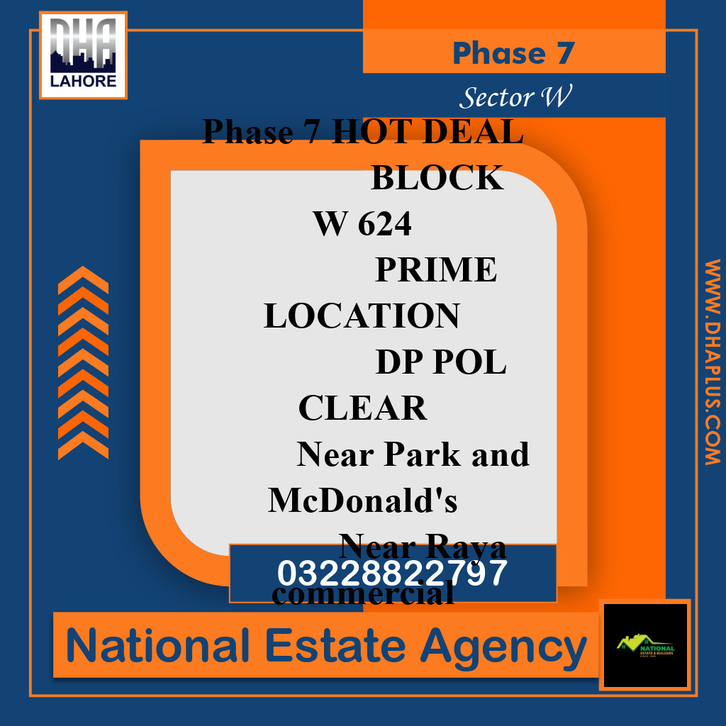 1 Kanal Residential Plot for Sale in Sector W -  Phase 7, Lahore - (DP-41239)