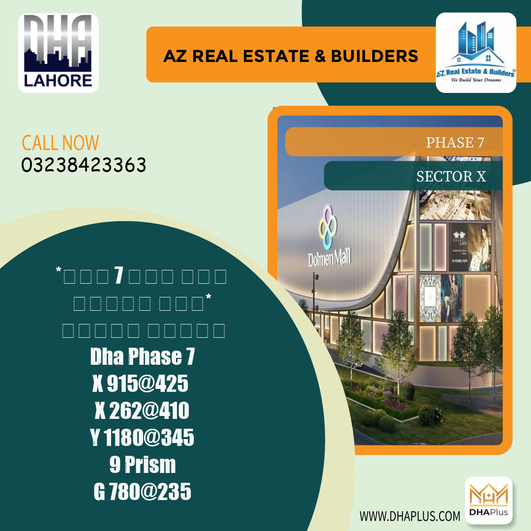 1 Kanal Residential Plot for Sale in Sector X -  Phase 7, Lahore - (DP-41247)