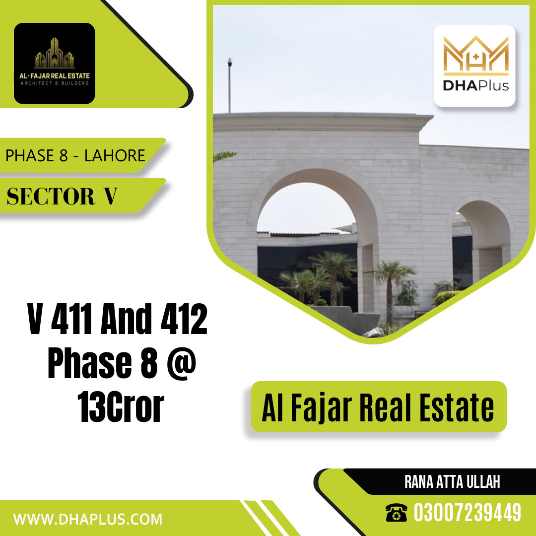 2 Kanal Residential Plot for Sale in Sector V -  Phase 8, Lahore - (DP-41250)
