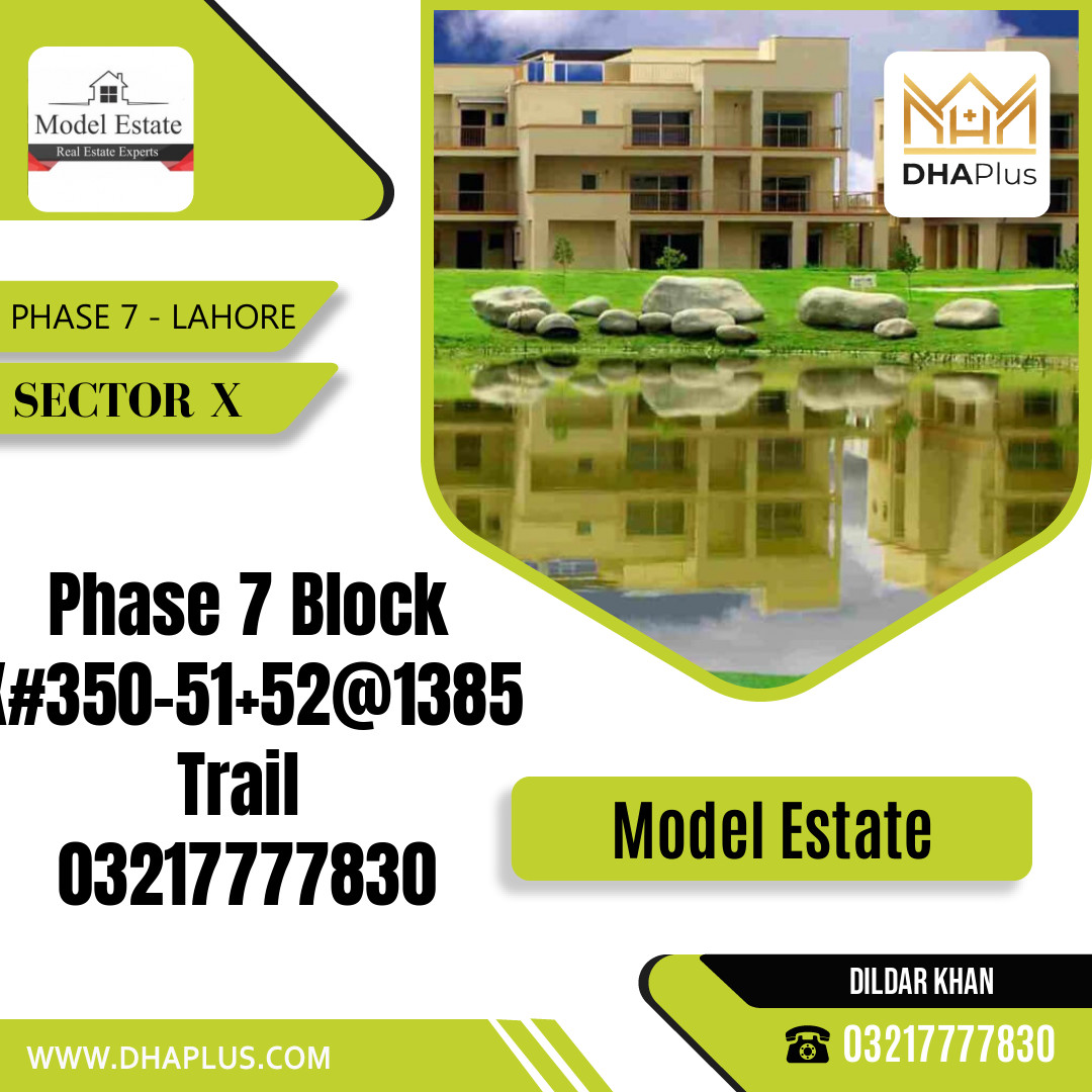 1 Kanal Residential Plot for Sale in Sector X -  Phase 7, Lahore - (DP-41296)