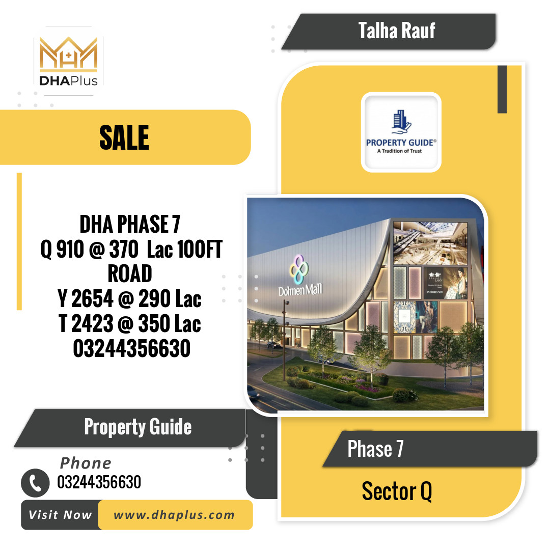1 Kanal Residential Plot for Sale in Sector Q -  Phase 7, Lahore - (DP-41319)
