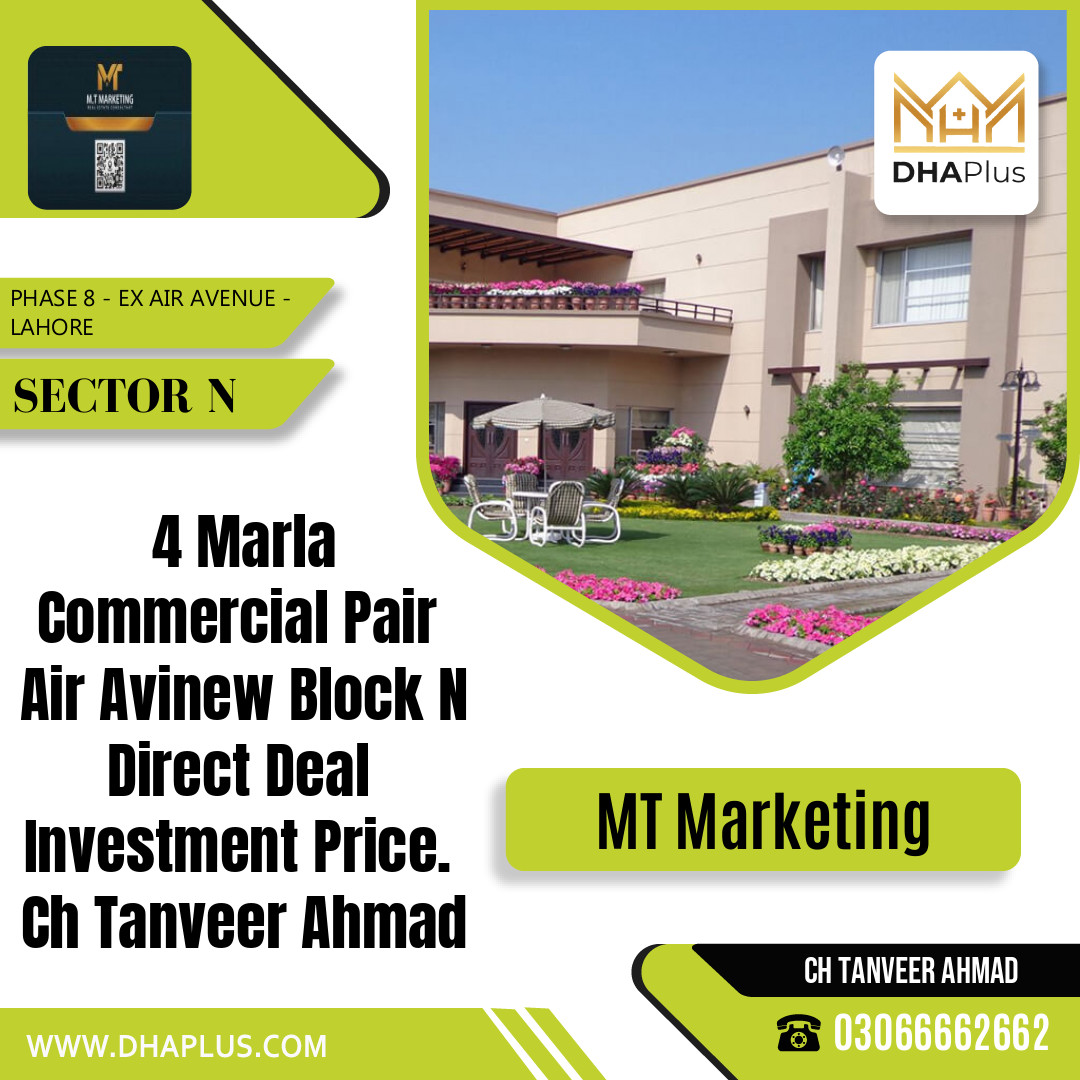 4 Marla Commercial Plot for Sale in Sector N -  Phase 8 - Ex Air Avenue, Lahore - (DP-41378)