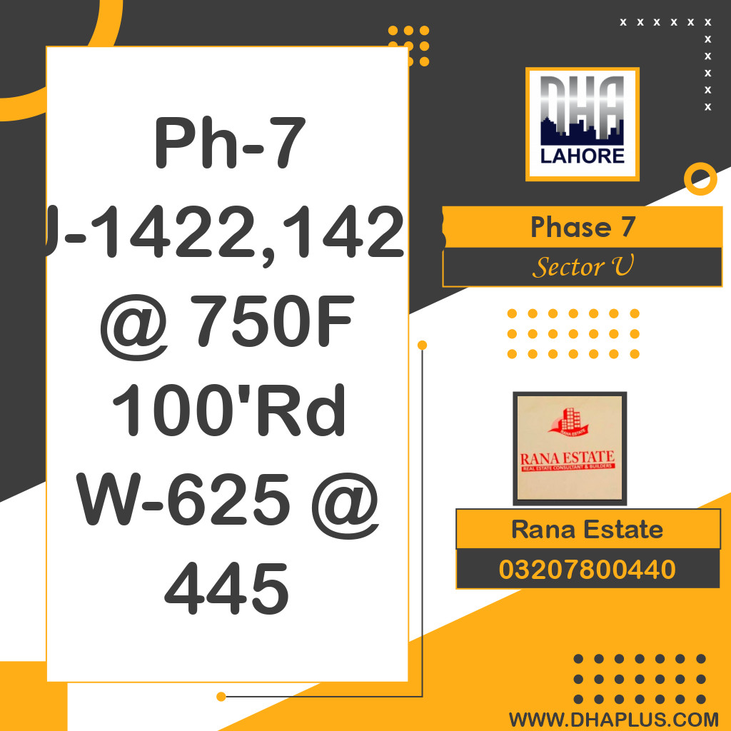 1 Kanal Residential Plot for Sale in Sector U -  Phase 7, Lahore - (DP-41393)
