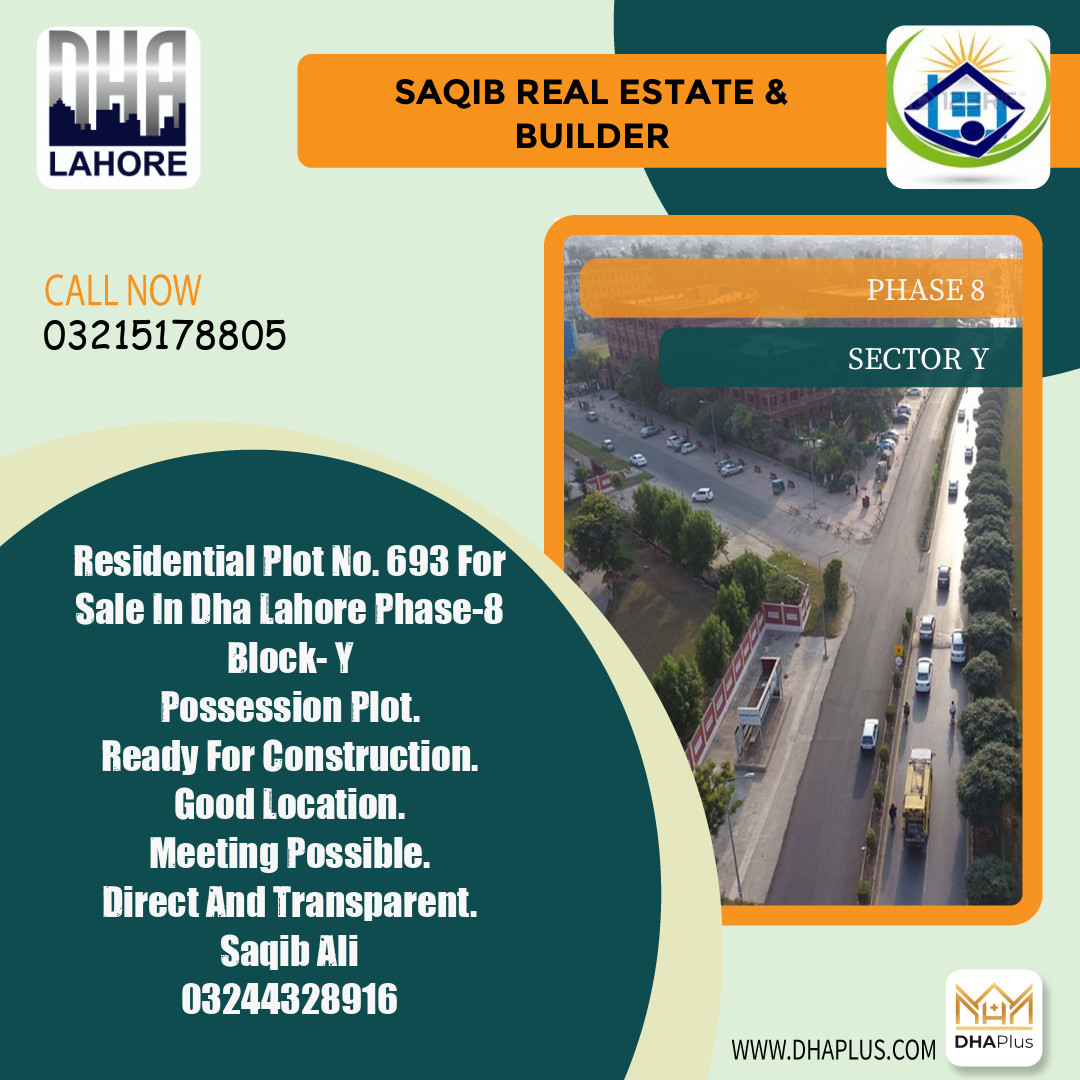 8 Marla Residential Plot for Sale in Sector Y -  Phase 8, Lahore - (DP-41399)