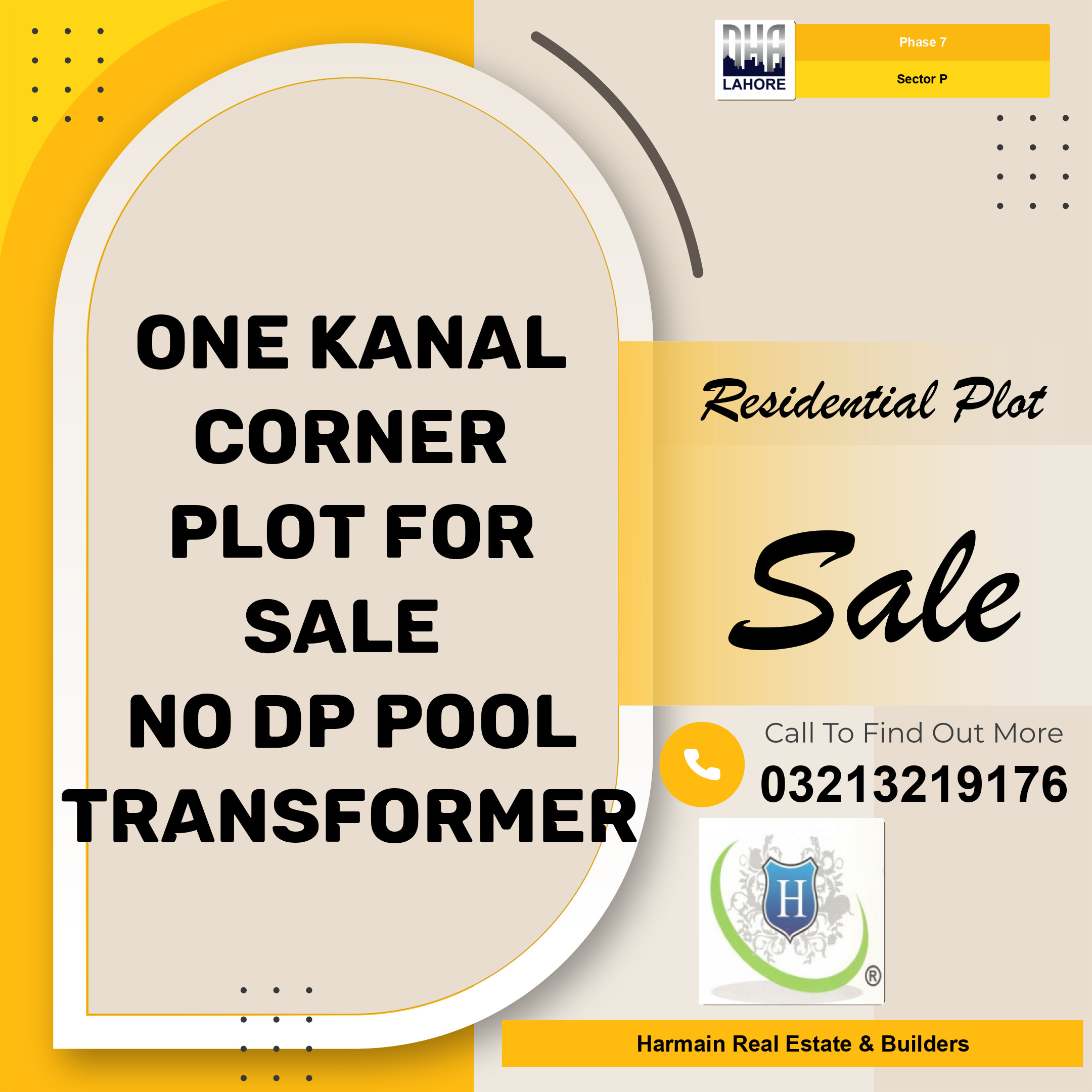 20 Marla Residential Plot for Sale in Sector P -  Phase 7, Lahore - (DP-41408)