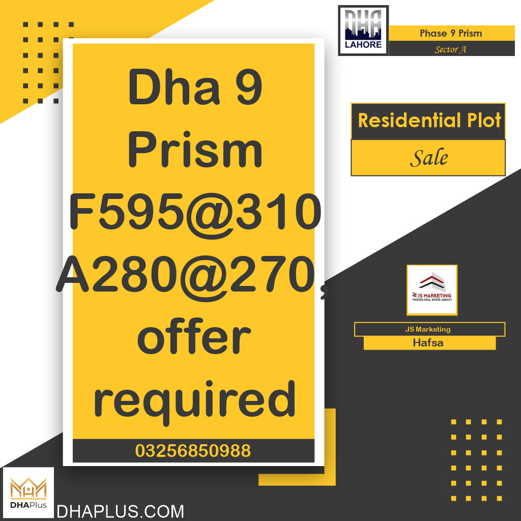 1 Kanal Residential Plot for Sale in Sector A -  Phase 9 Prism, Lahore - (BP-41525)