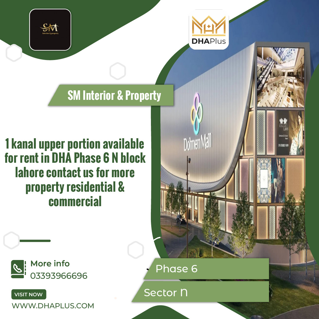 1 Kanal Residential Upper Portion for Rent in Sector N -  Phase 6, Lahore - (BP-41542)