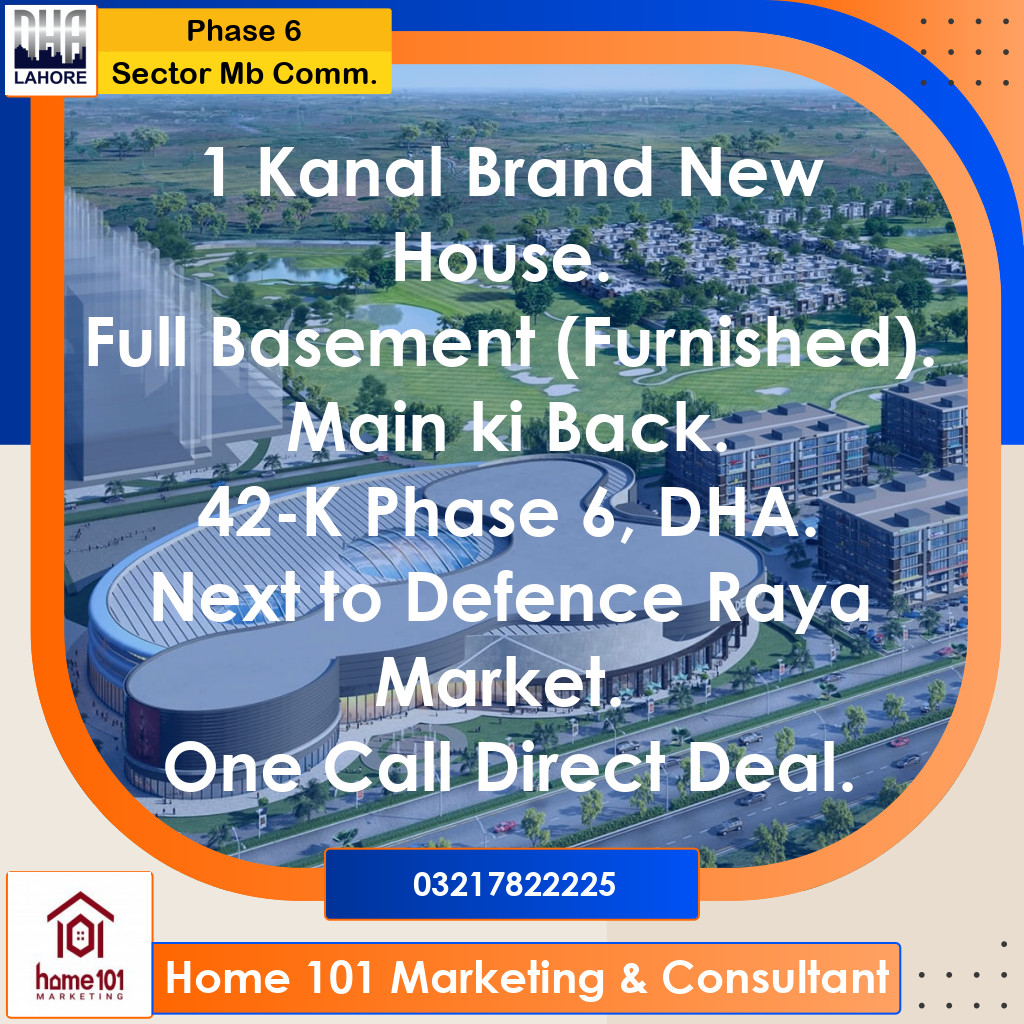 1 Kanal Residential House for Sale in Sector MB Commercial -  Phase 6, Lahore - (BP-41590)
