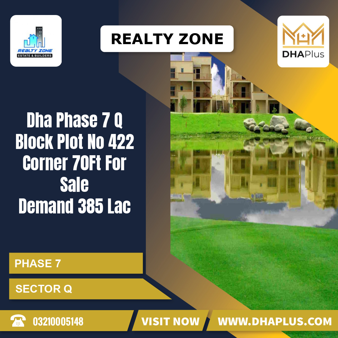 1 Kanal Residential Plot for Sale in Sector Q -  Phase 7, Lahore - (BP-41645)