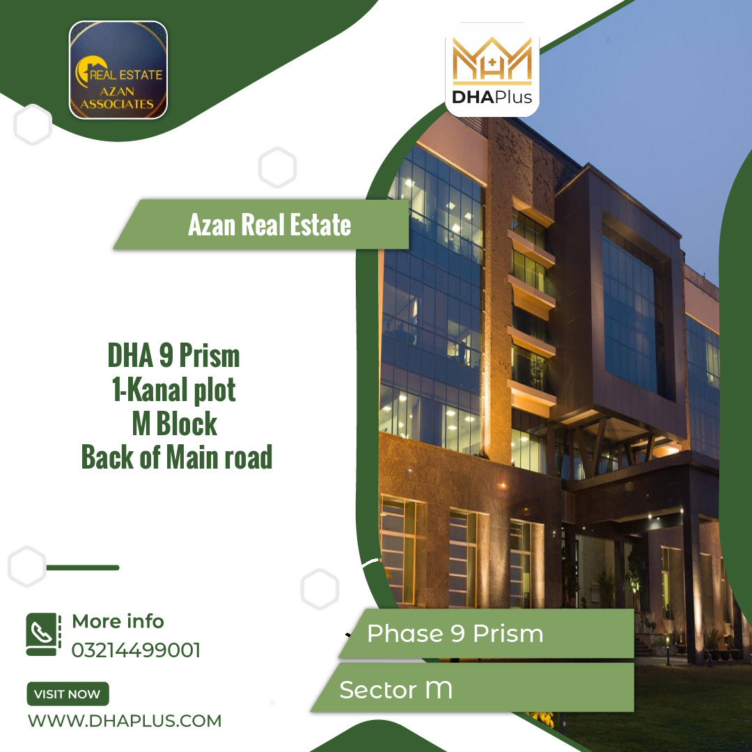 1 Kanal Residential Plot for Sale in Sector M -  Phase 9 Prism, Lahore - (BP-41751)
