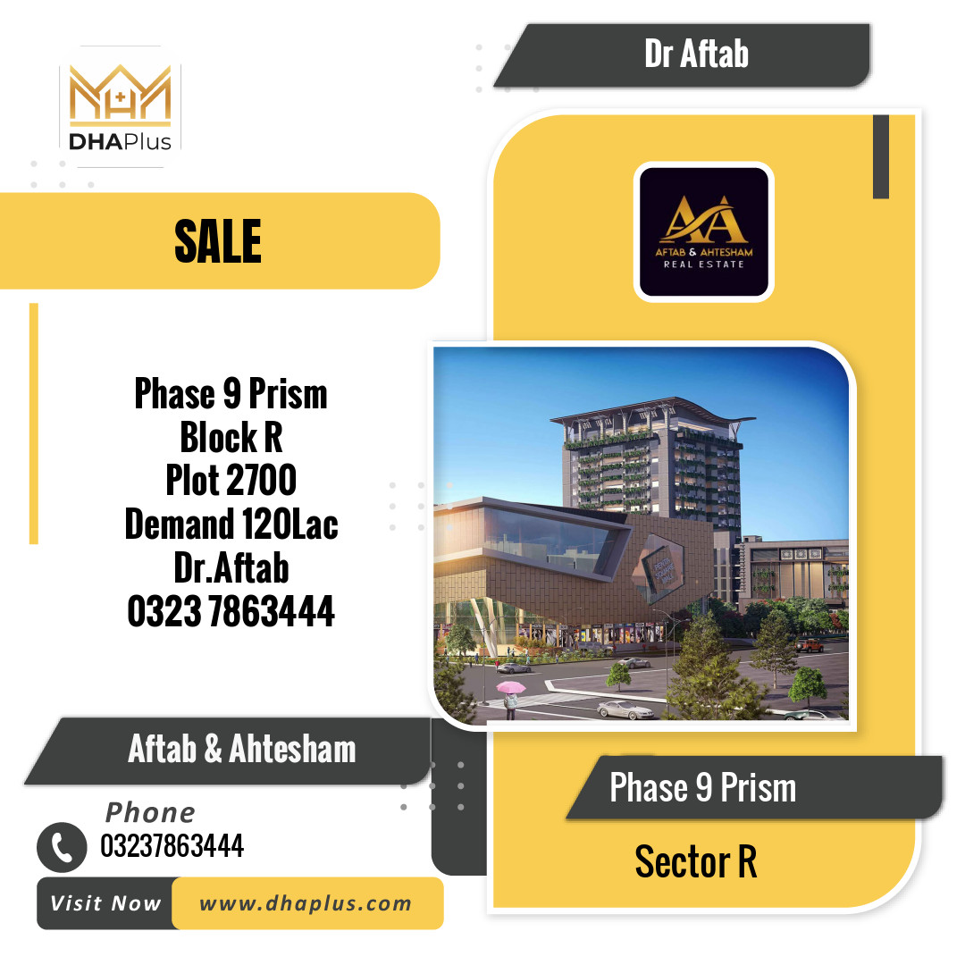 10 Marla Residential Plot for Sale in Sector R -  Phase 9 Prism, Lahore - (BP-42068)