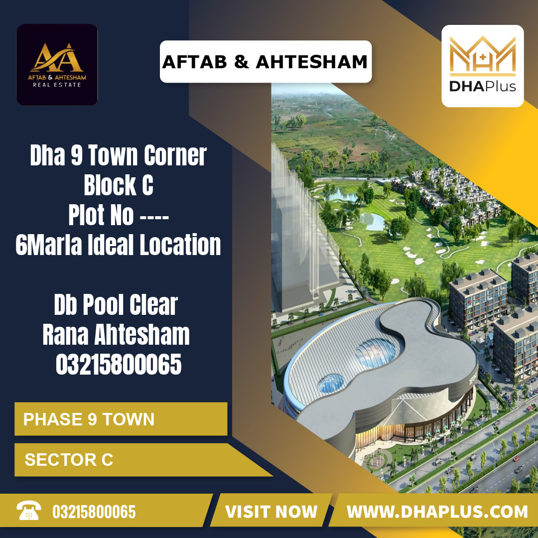 6 Marla Residential Plot for Sale in Sector C -  Phase 9 Town, Lahore - (BP-42227)