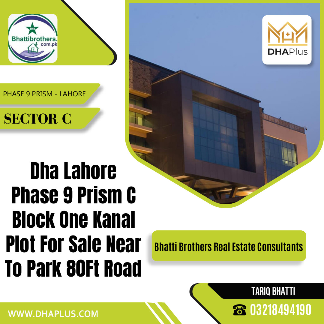 1 Kanal Residential Plot for Sale in Sector C -  Phase 9 Prism, Lahore - (BP-42381)