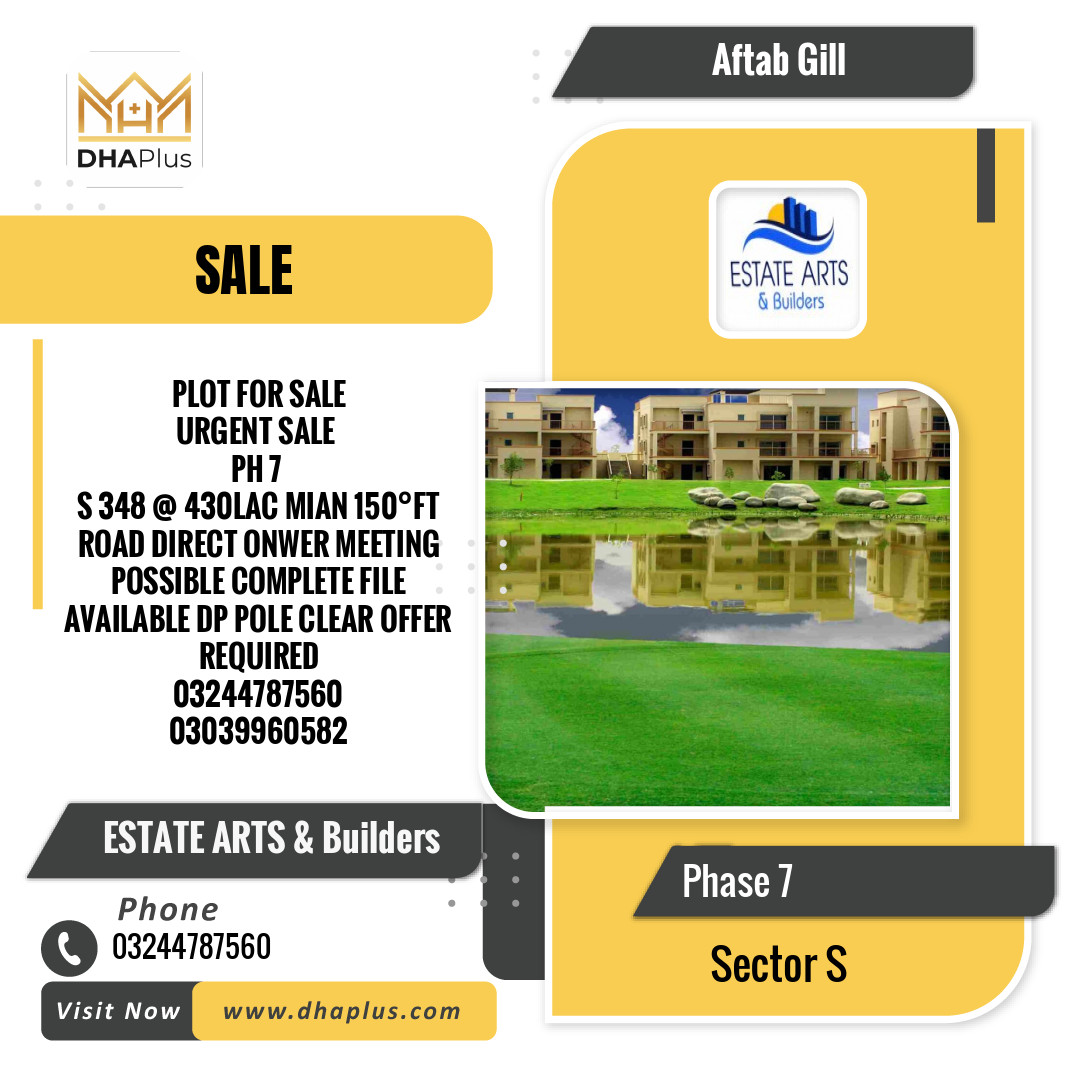 1 Kanal Residential Plot for Sale in Sector S -  Phase 7, Lahore - (BP-42384)