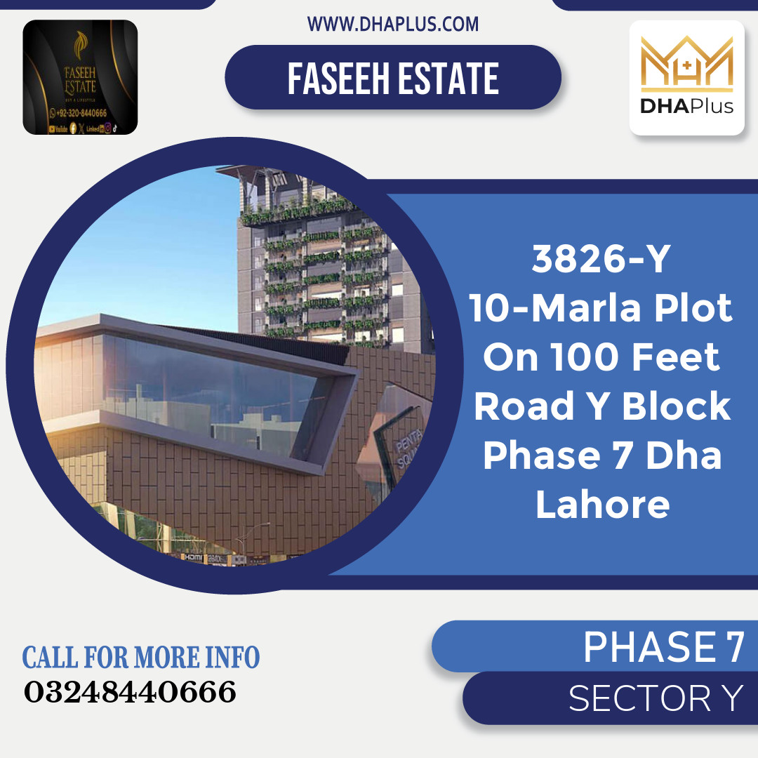 10 Marla Residential Plot for Sale in Sector Y -  Phase 7, Lahore - (BP-42387)