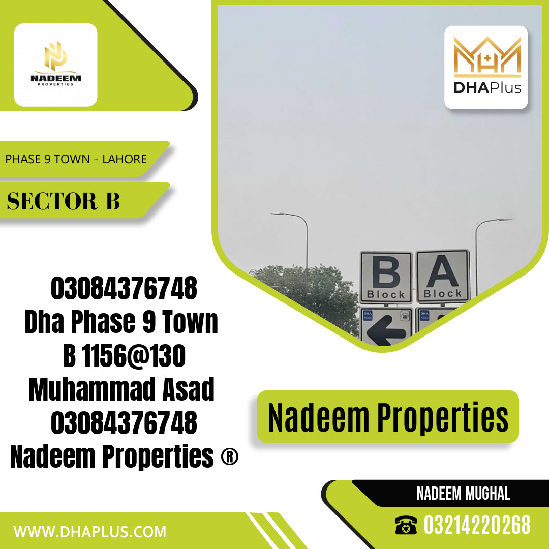 5 Marla Residential Plot for Sale in Sector B -  Phase 9 Town, Lahore - (BP-42567)