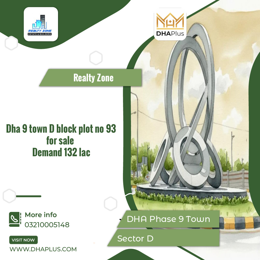 5 Marla Residential Plot for Sale in Sector D, DHA Phase 9 Town, Lahore - (BP-43842)