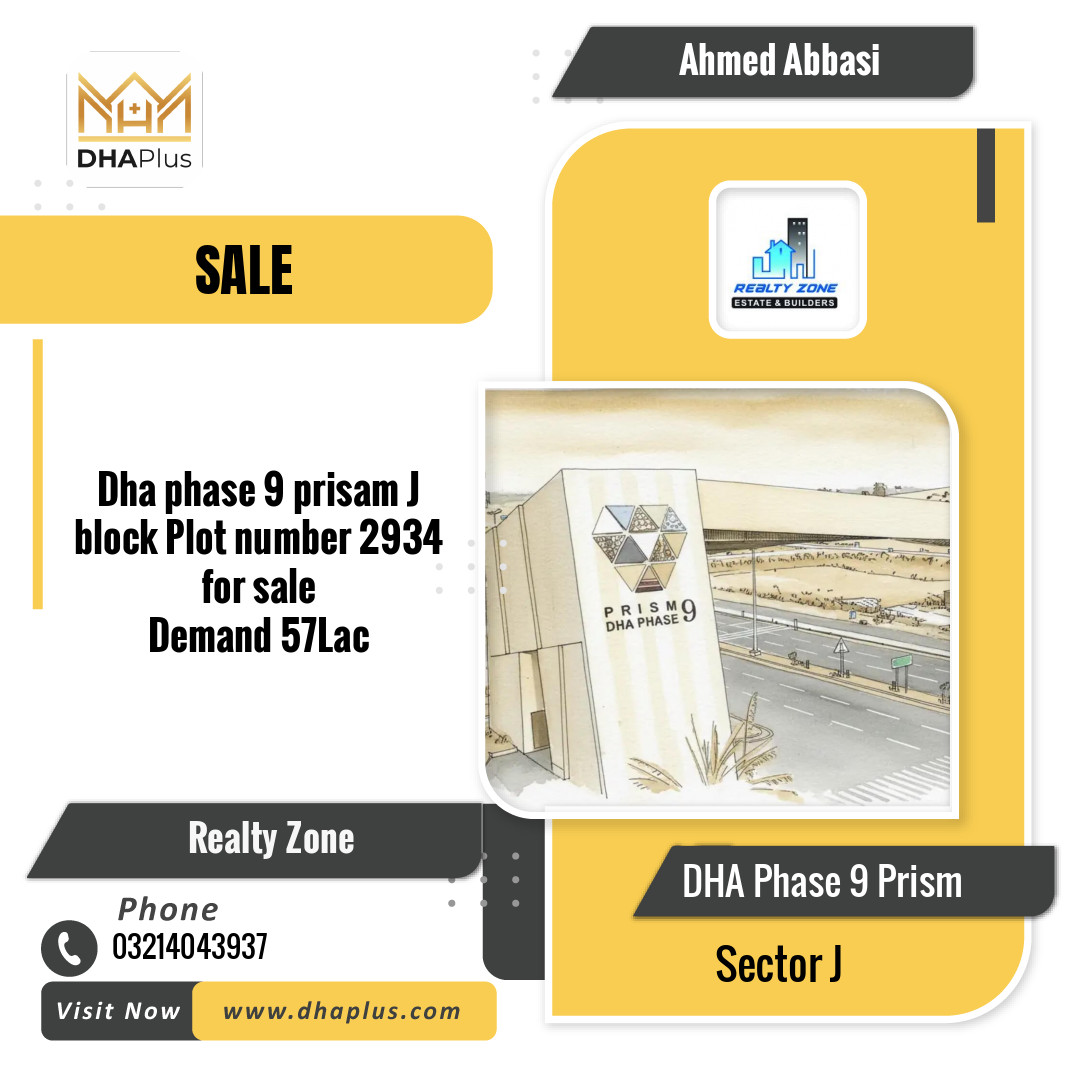 5 Marla Residential Plot for Sale in Sector J, DHA Phase 9 Prism, Lahore - (BP-44358)