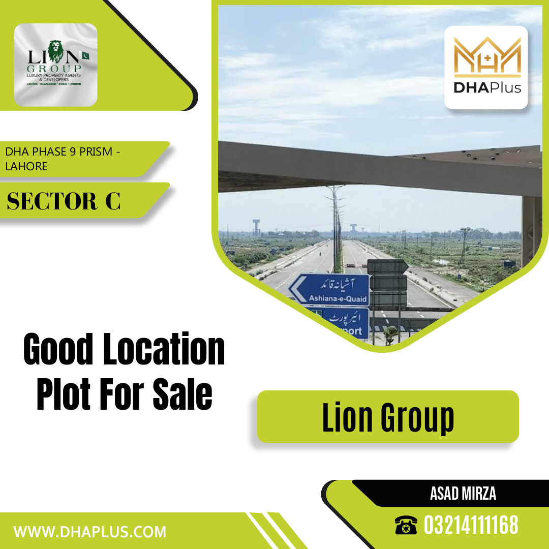 1 Kanal Residential Plot for Sale in Sector C, DHA Phase 9 Prism, Lahore - (BP-44622)