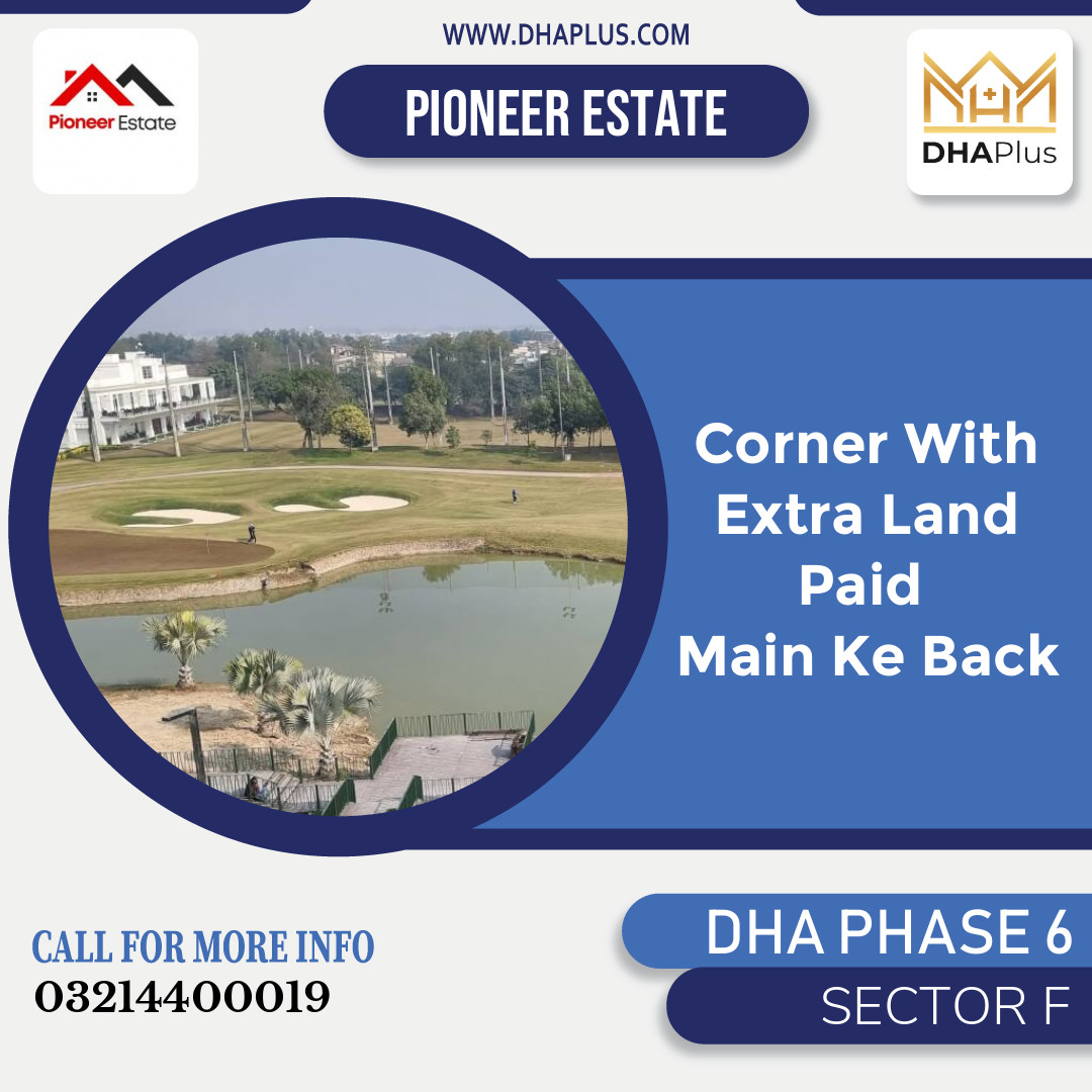 21.5 Marla Residential Plot for Sale in Sector F, DHA Phase 6, Lahore - (BP-44759)