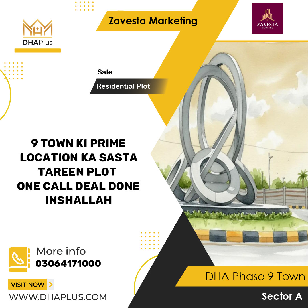 5 Marla Residential Plot for Sale in Sector A, DHA Phase 9 Town, Lahore - (BP-44822)