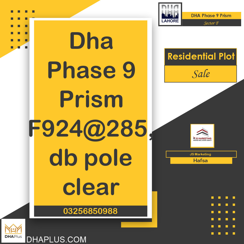 1 Kanal Residential Plot for Sale in Sector F, DHA Phase 9 Prism, Lahore - (BP-45380)