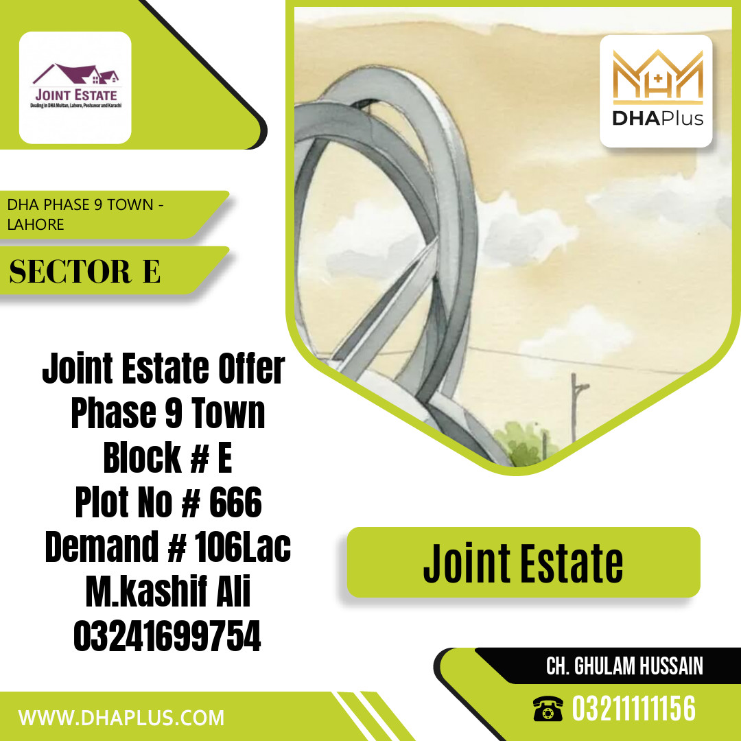 5 Marla Residential Plot for Sale in Sector E, DHA Phase 9 Town, Lahore - (BP-45461)