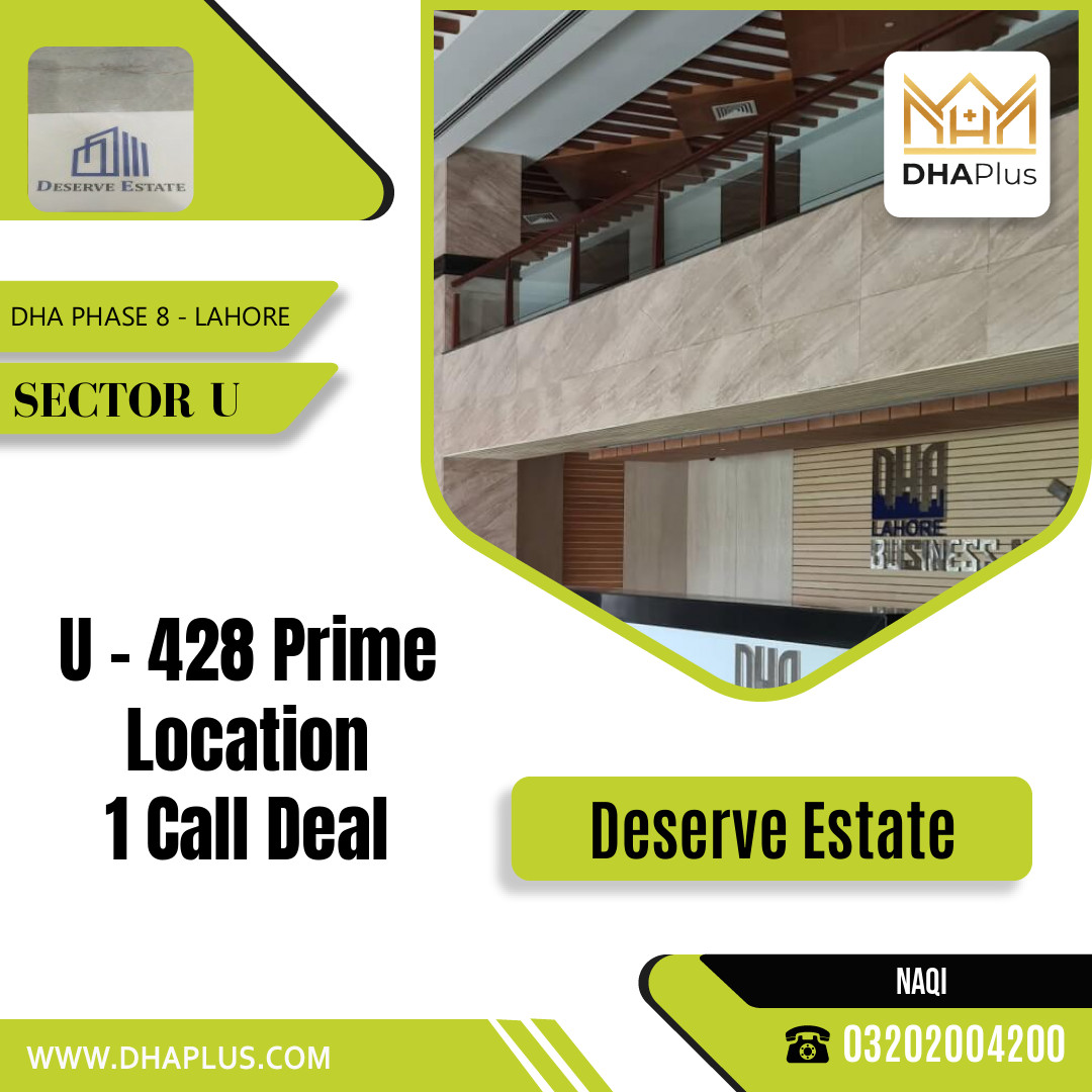 1 Kanal Residential Plot for Sale in Sector U, DHA Phase 8, Lahore - (BP-45922)