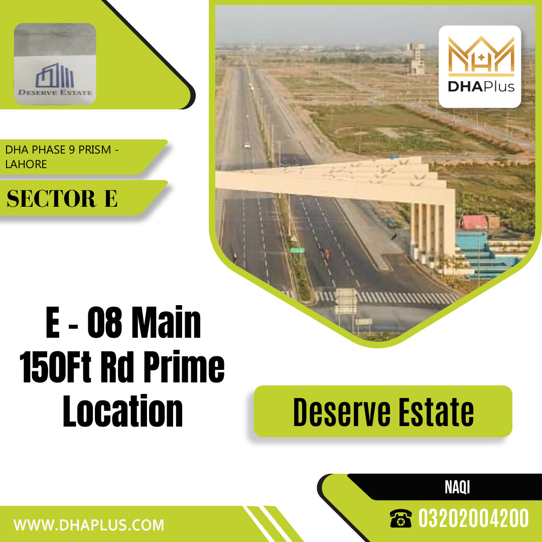 1 Kanal Residential Plot for Sale in Sector E, DHA Phase 9 Prism, Lahore - (BP-45930)