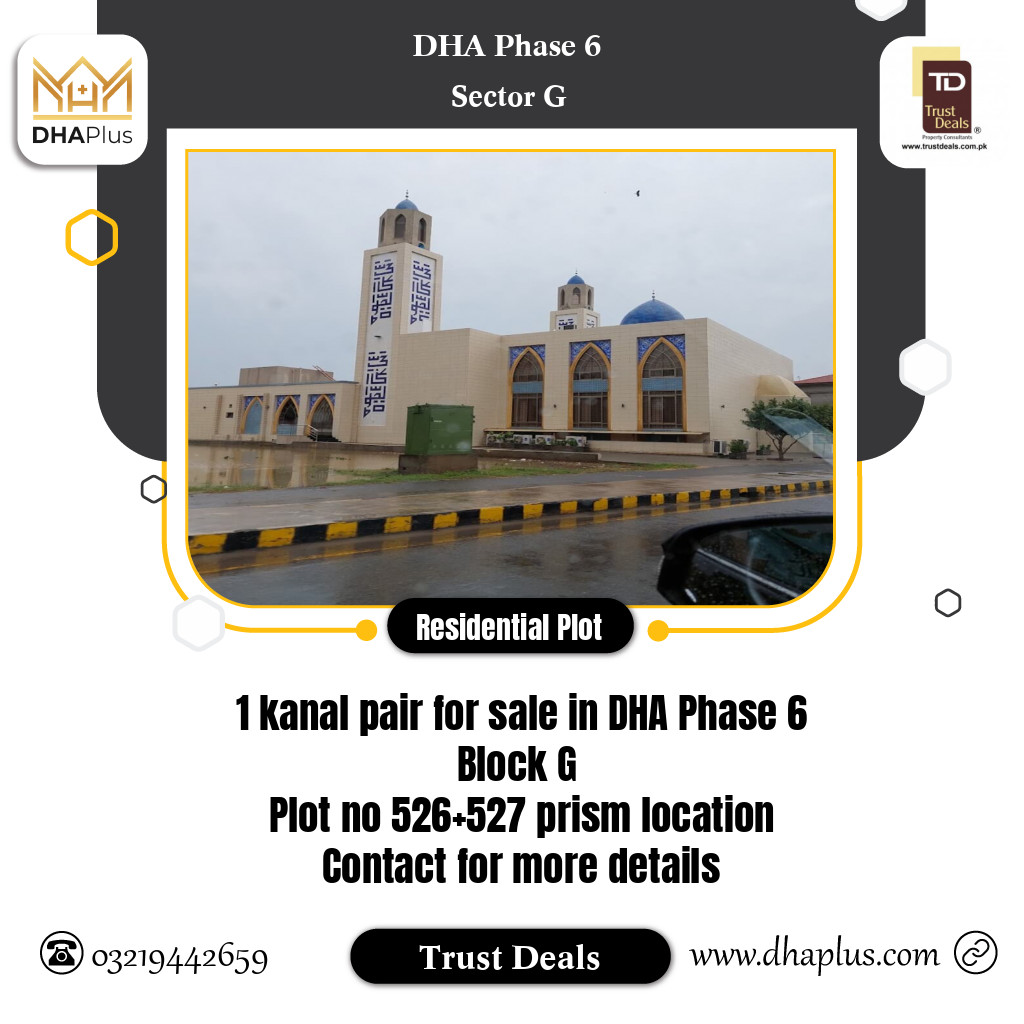 40 Marla Residential Plot for Sale in Sector G, DHA Phase 6, Lahore - (BP-45976)