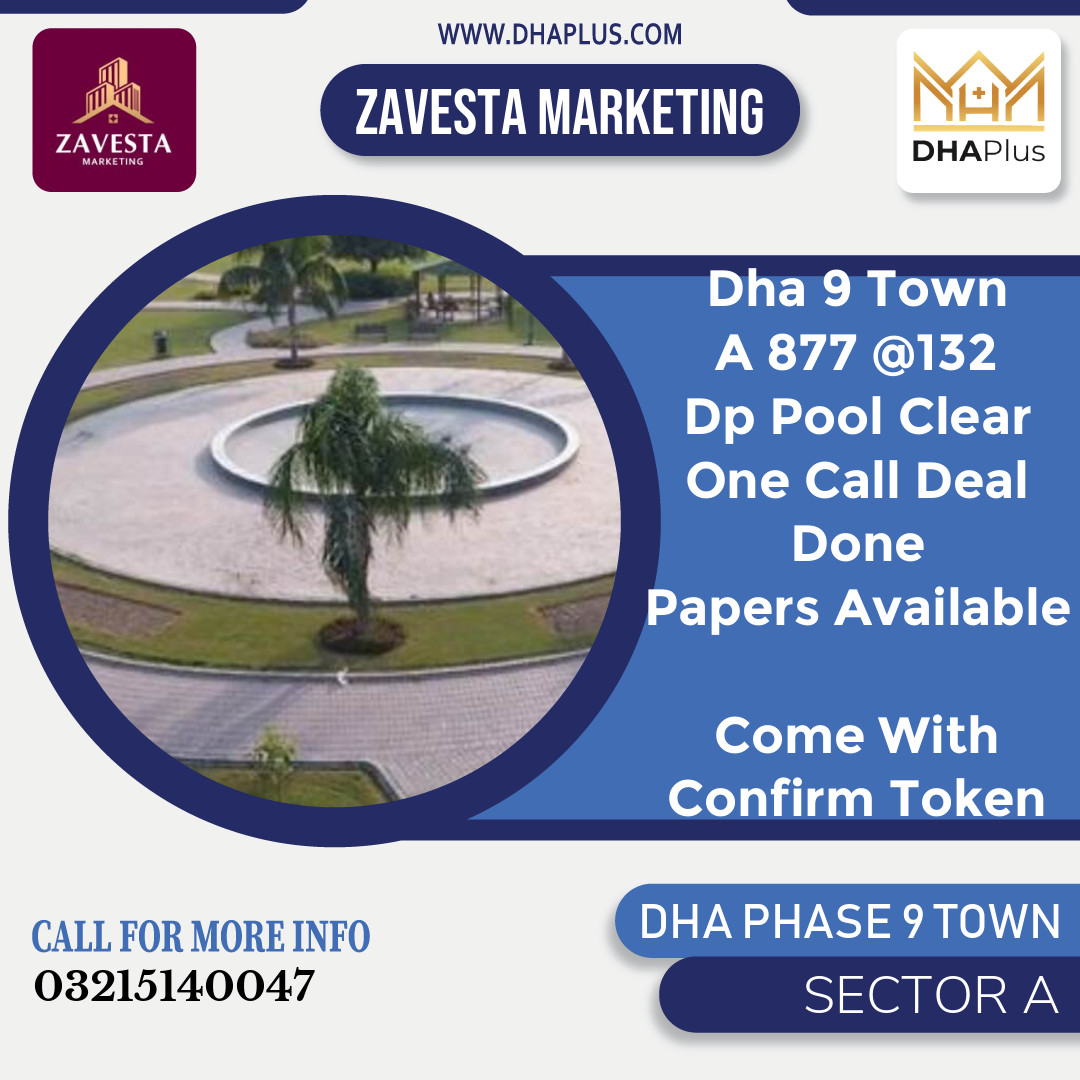 5 Marla Residential Plot for Sale in Sector A, DHA Phase 9 Town, Lahore - (BP-46202)