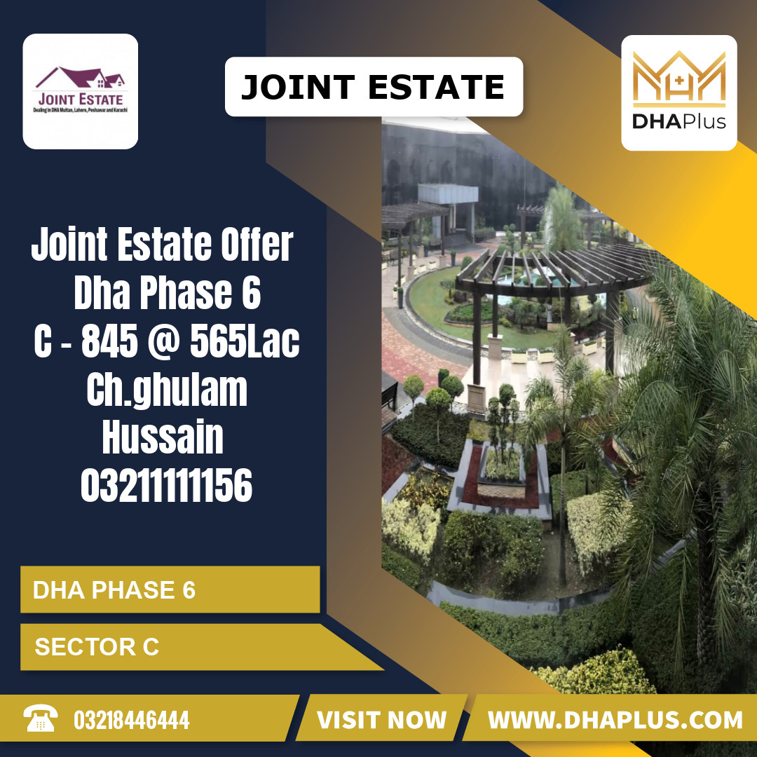 1 Kanal Residential Plot for Sale in Sector C, DHA Phase 6, Lahore - (BP-46321)