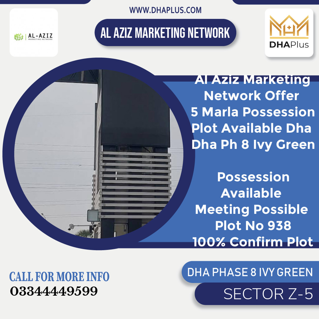 5 Marla Residential Plot for Sale in Sector Z-5, DHA Phase 8 Ivy Green, Lahore - (BP-47223)