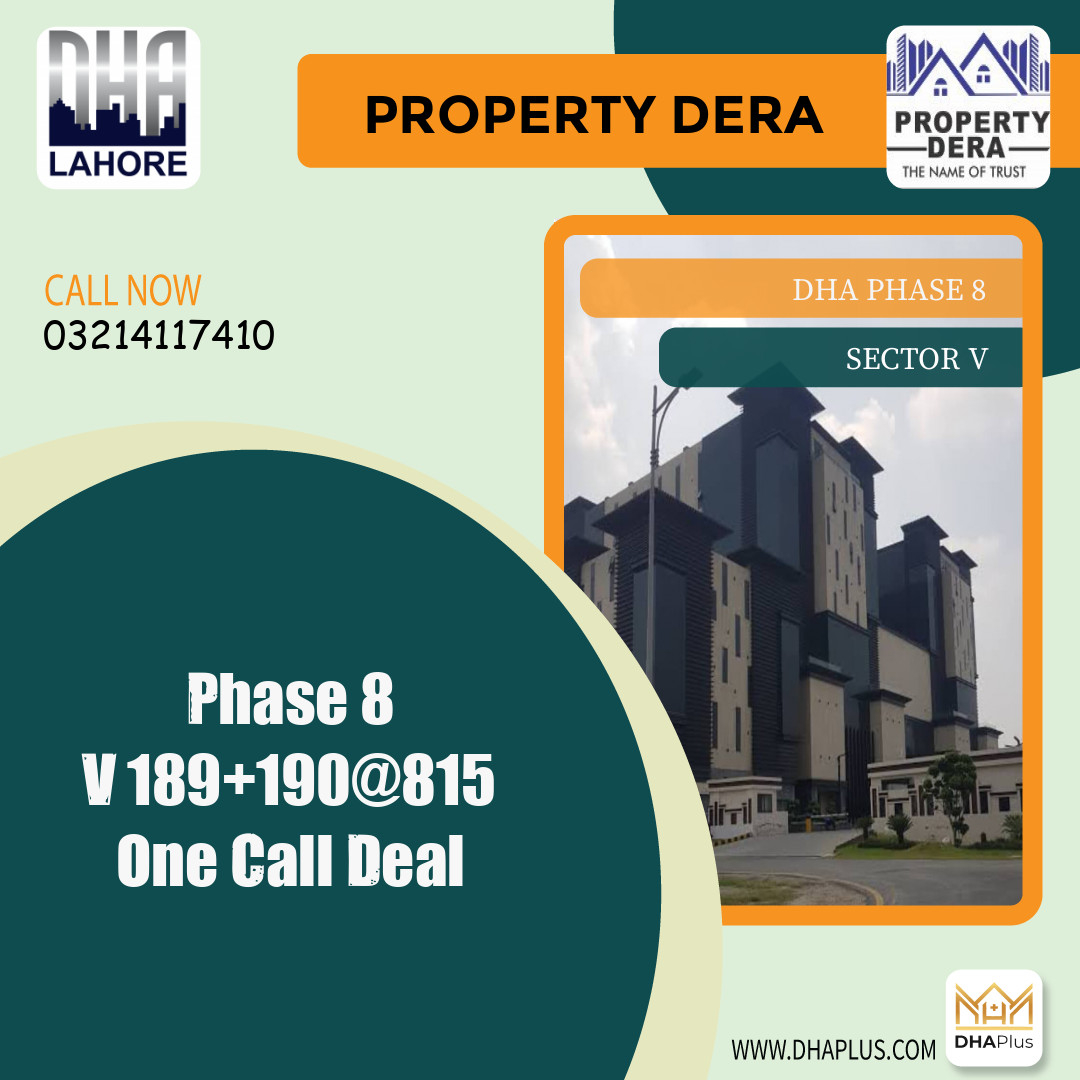 2 Kanal Residential Plot for Sale in Sector V, DHA Phase 8, Lahore - (BP-47476)