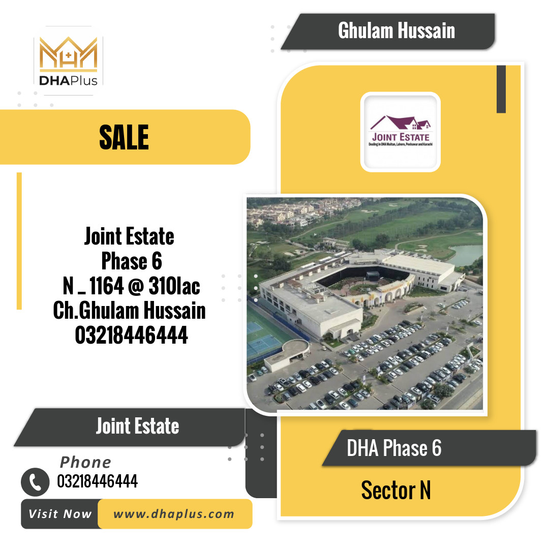 1 Kanal Residential Plot for Sale in Sector N, DHA Phase 6, Lahore - (BP-47604)